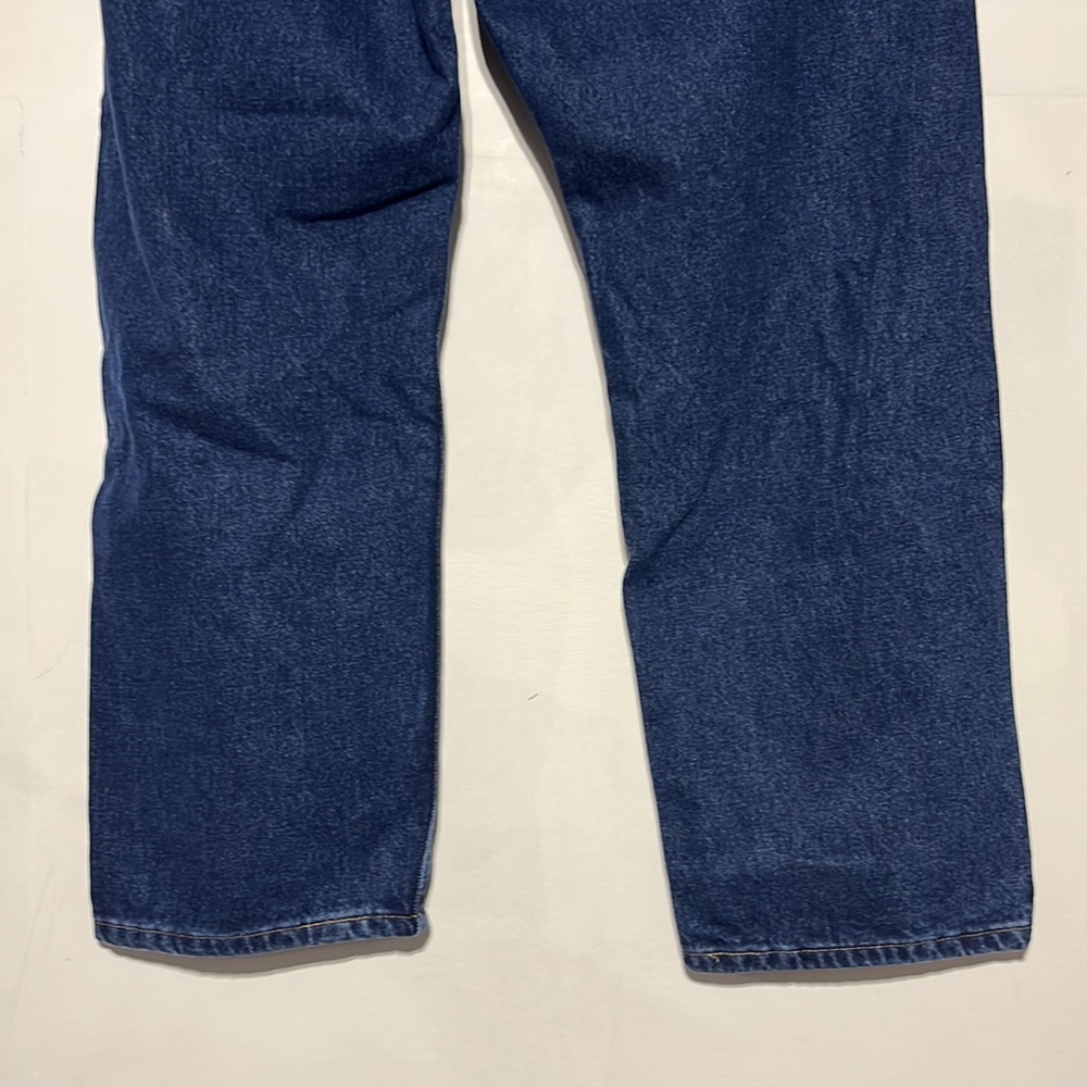 NEW Wrangler Men's Five Star Relaxed Fit Dark Rinse Denim Jeans Size 38 - Picture 9 of 11